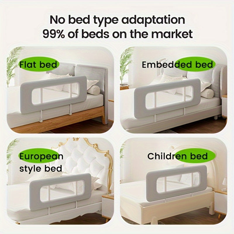 MAYAPHILOS Baby Bed Rail Guard, Foldable Portable Safety Barrier for Home and Travel Use, Fits in most Bed Types