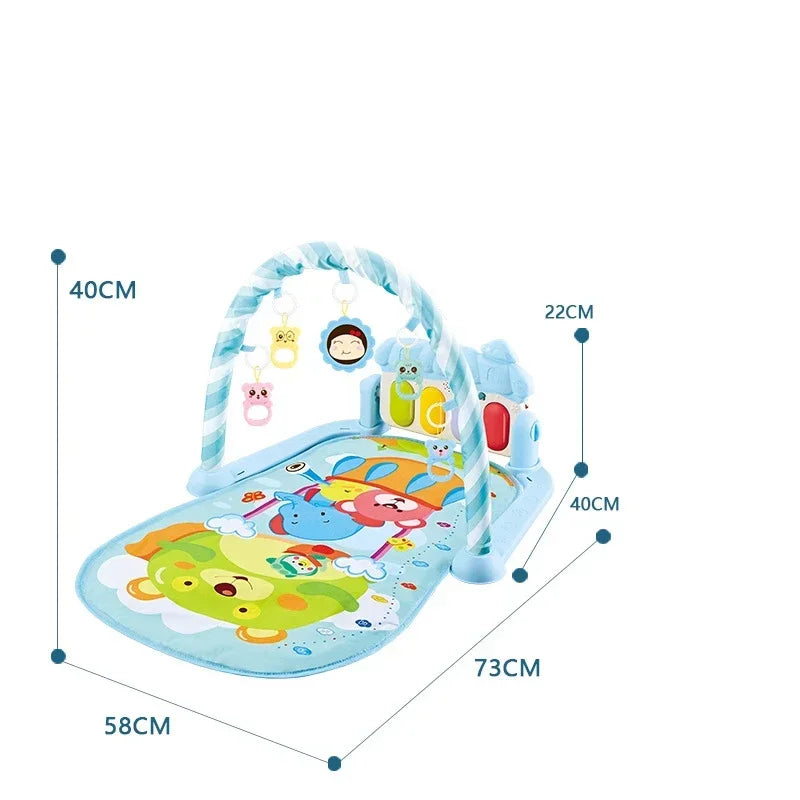 Baby Gyms & Playmats 5 In 1 Baby Gym Play Mat Non-Slip Playmat Baby Tummy Time Mats With Colorful Toys And Music For 0-36 Months