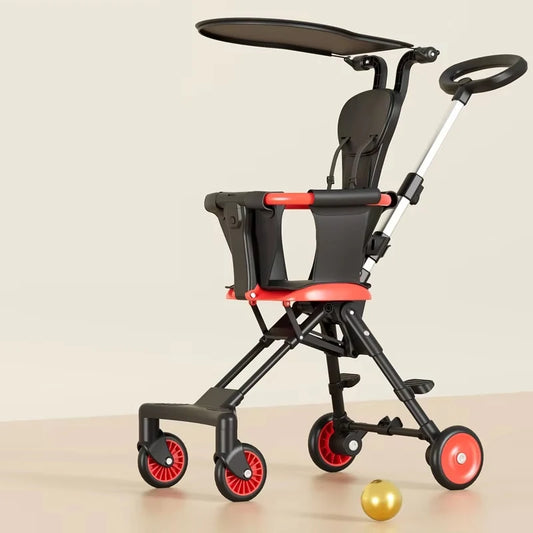 Children Walking Baby Stroller Lightweight Folding Car Free Installation Two-way Stroller