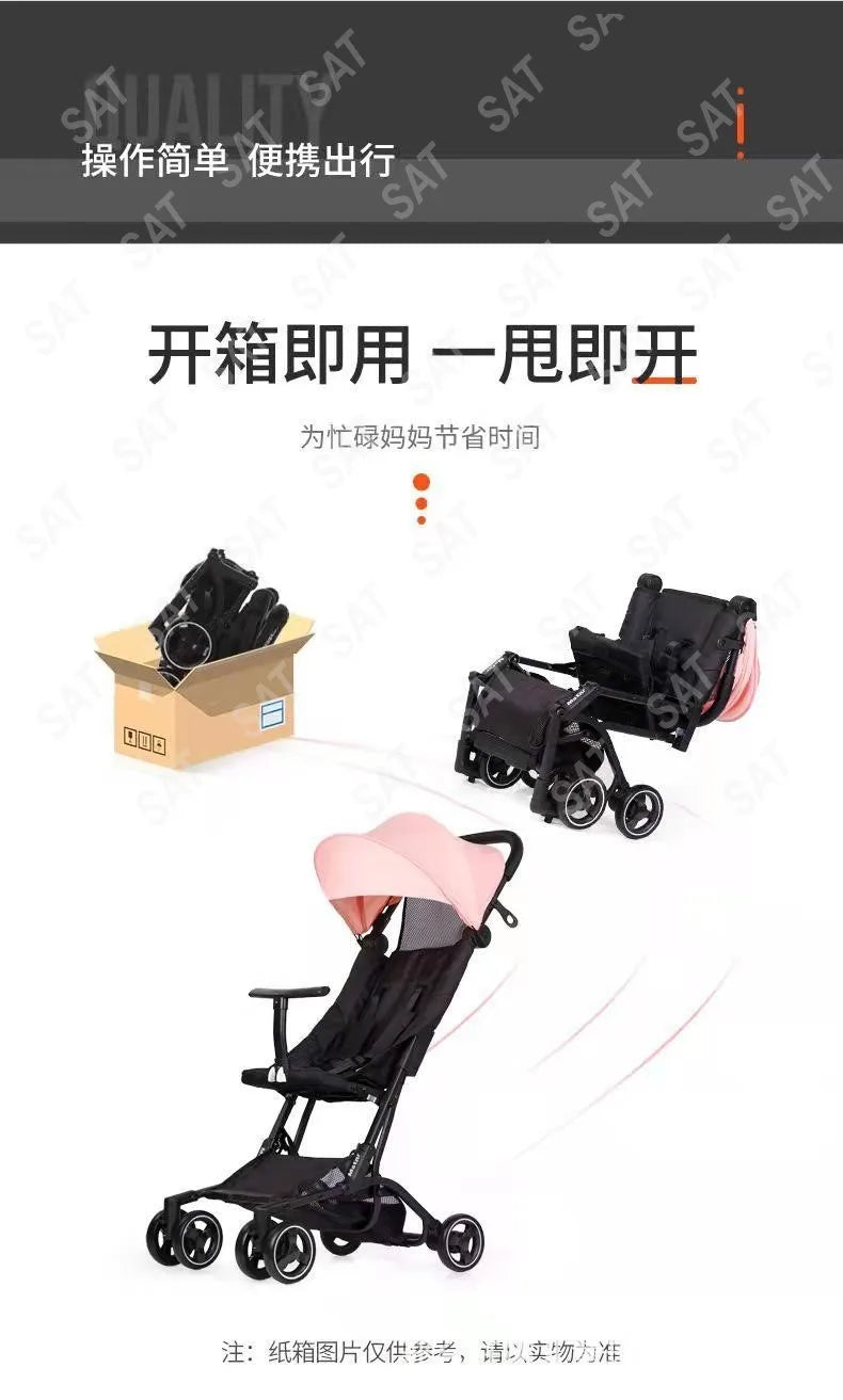 Light Weight  Mother Baby Trolly Stroller Travel Kids Carriage