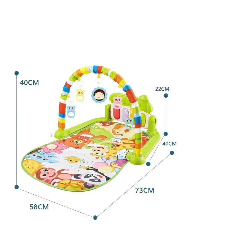 Baby Gyms & Playmats 5 In 1 Baby Gym Play Mat Non-Slip Playmat Baby Tummy Time Mats With Colorful Toys And Music For 0-36 Months