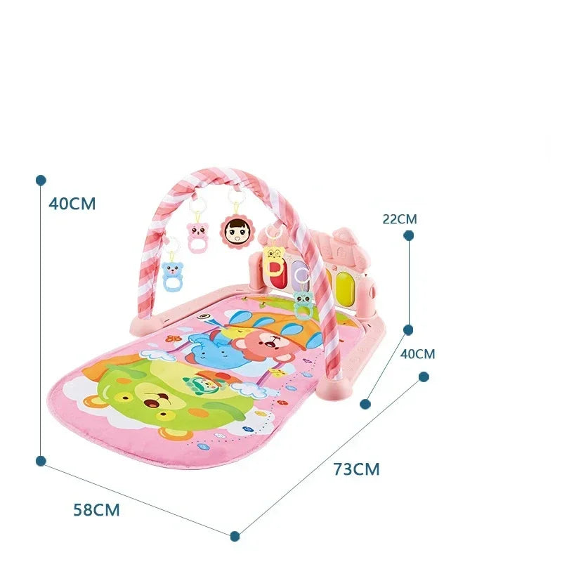 Baby Gyms & Playmats 5 In 1 Baby Gym Play Mat Non-Slip Playmat Baby Tummy Time Mats With Colorful Toys And Music For 0-36 Months