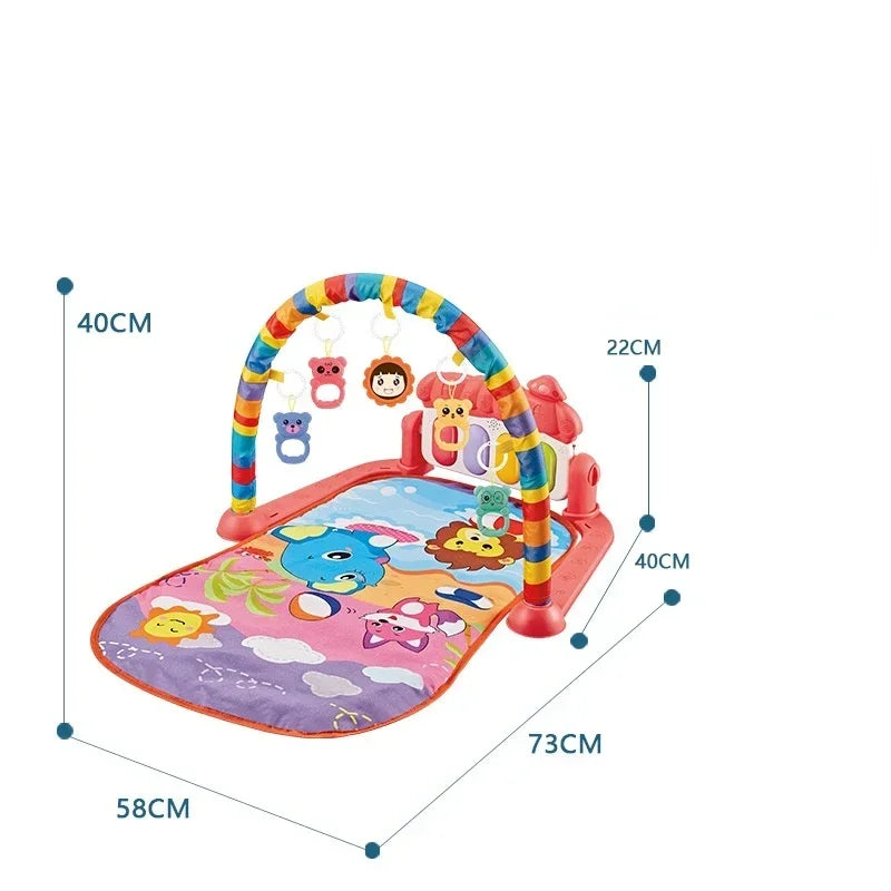 Baby Gyms & Playmats 5 In 1 Baby Gym Play Mat Non-Slip Playmat Baby Tummy Time Mats With Colorful Toys And Music For 0-36 Months