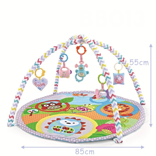 Baby Fitness Frame Crawling Blanket Play Mat Fence Crawling Mat With Cloth Book Infant Rug Enlightenment Toys Game Mat Gift