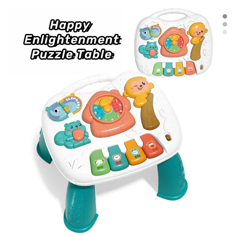 Baby Toddler Activity Table Electronic Organ Musical Table For Kids