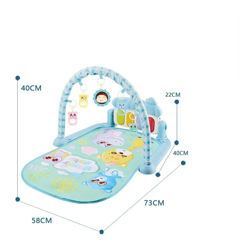 Baby Gyms & Playmats 5 In 1 Baby Gym Play Mat Non-Slip Playmat Baby Tummy Time Mats With Colorful Toys And Music For 0-36 Months