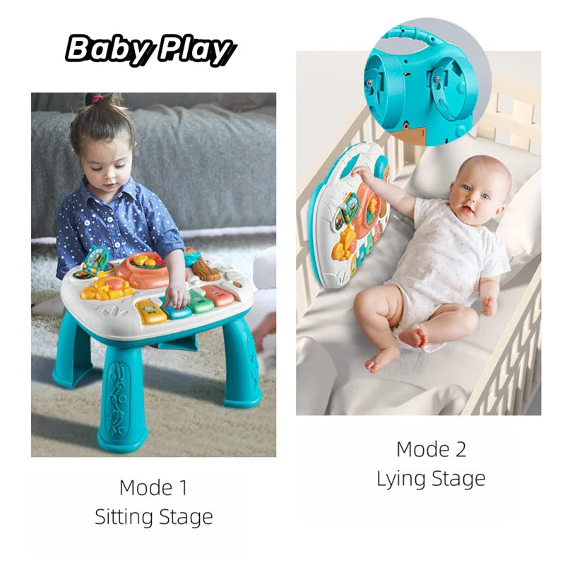 Baby Toddler Activity Table Electronic Organ Musical Table For Kids