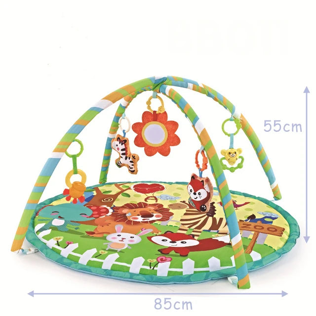 Baby Fitness Frame Crawling Blanket Play Mat Fence Crawling Mat With Cloth Book Infant Rug Enlightenment Toys Game Mat Gift