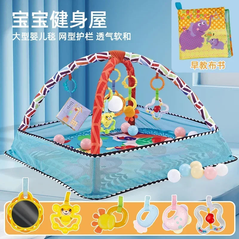 Baby Fitness Frame Crawling Game Blanket Multifunctional Educational Mats Fence Crawling Blanket Infant Rug Enlightenment Toys