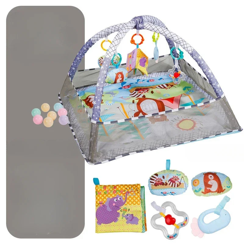 Baby Fitness Frame Crawling Game Blanket Multifunctional Educational Mats Fence Crawling Blanket Infant Rug Enlightenment Toys