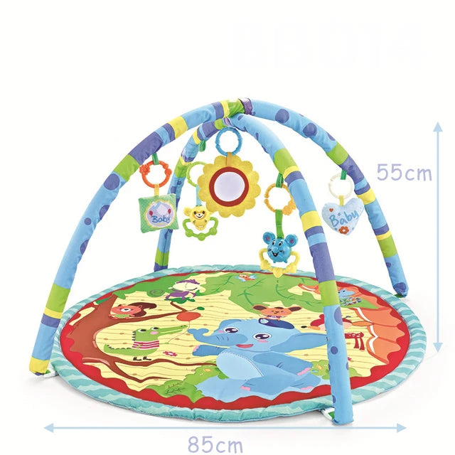 Baby Fitness Frame Crawling Blanket Play Mat Fence Crawling Mat With Cloth Book Infant Rug Enlightenment Toys Game Mat Gift