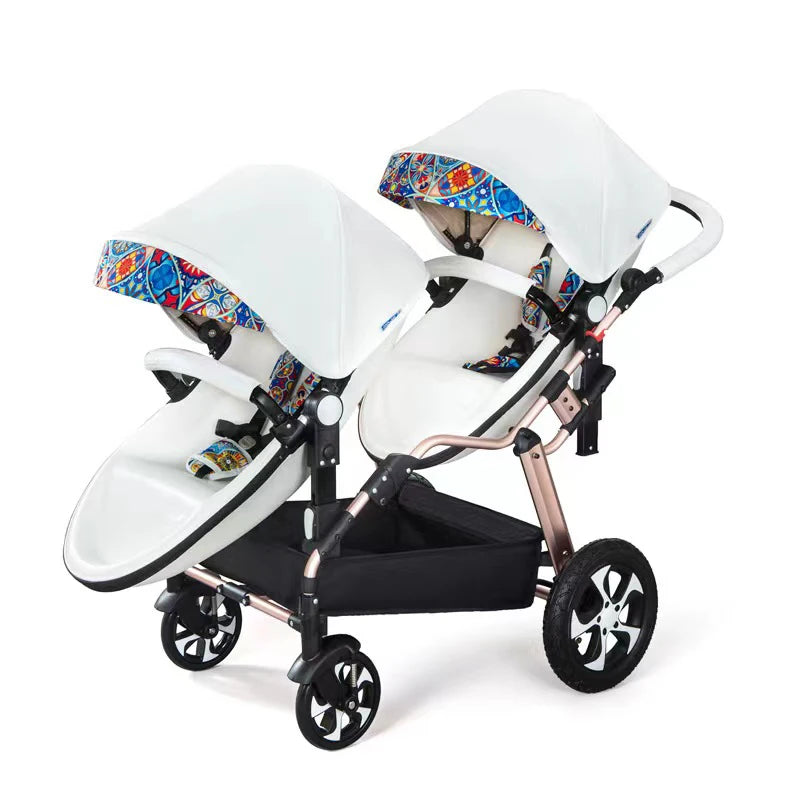 Top Quality Portable luxury twins Baby jogger Stroller foldable combo 2 in 1 for infant