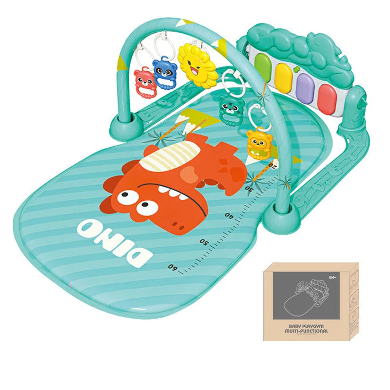 0-12M Baby Game Mat with Cute Pendant Early Educational Activities Musical Pedal Piano Infant Music Toys Newborn Play Mats