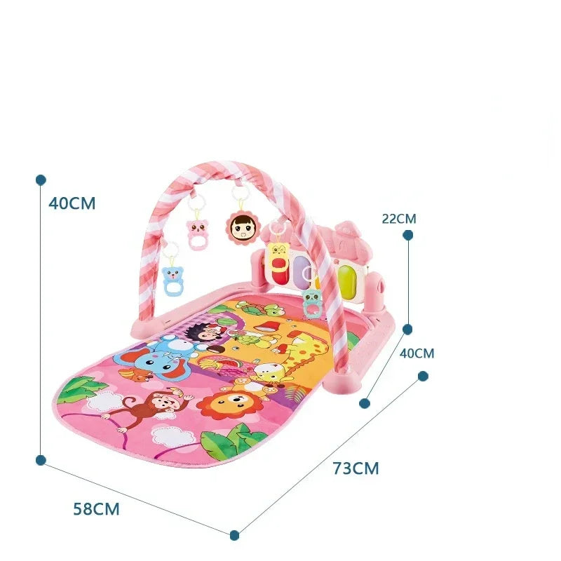 Baby Gyms & Playmats 5 In 1 Baby Gym Play Mat Non-Slip Playmat Baby Tummy Time Mats With Colorful Toys And Music For 0-36 Months