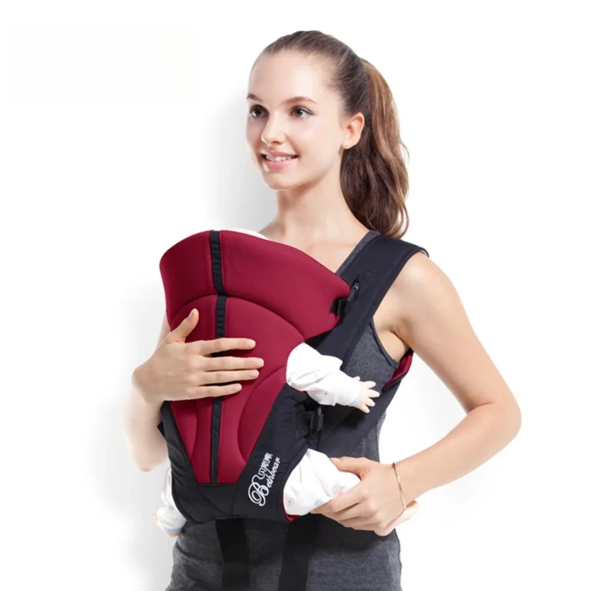 Wrap Front Carry 3 in 1  Kangaroo Pouch Sling Hipseat Infant Carriers