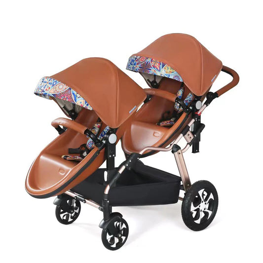 Top Quality Portable luxury twins Baby jogger Stroller foldable combo 2 in 1 for infant