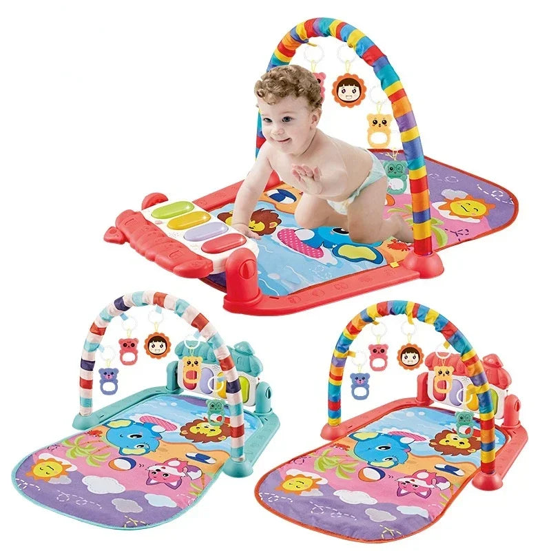 Baby Gyms & Playmats 5 In 1 Baby Gym Play Mat Non-Slip Playmat Baby Tummy Time Mats With Colorful Toys And Music For 0-36 Months