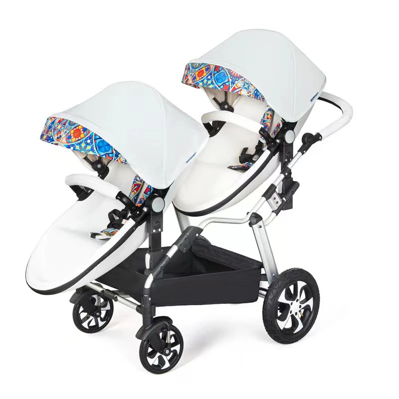 Top Quality Portable luxury twins Baby jogger Stroller foldable combo 2 in 1 for infant