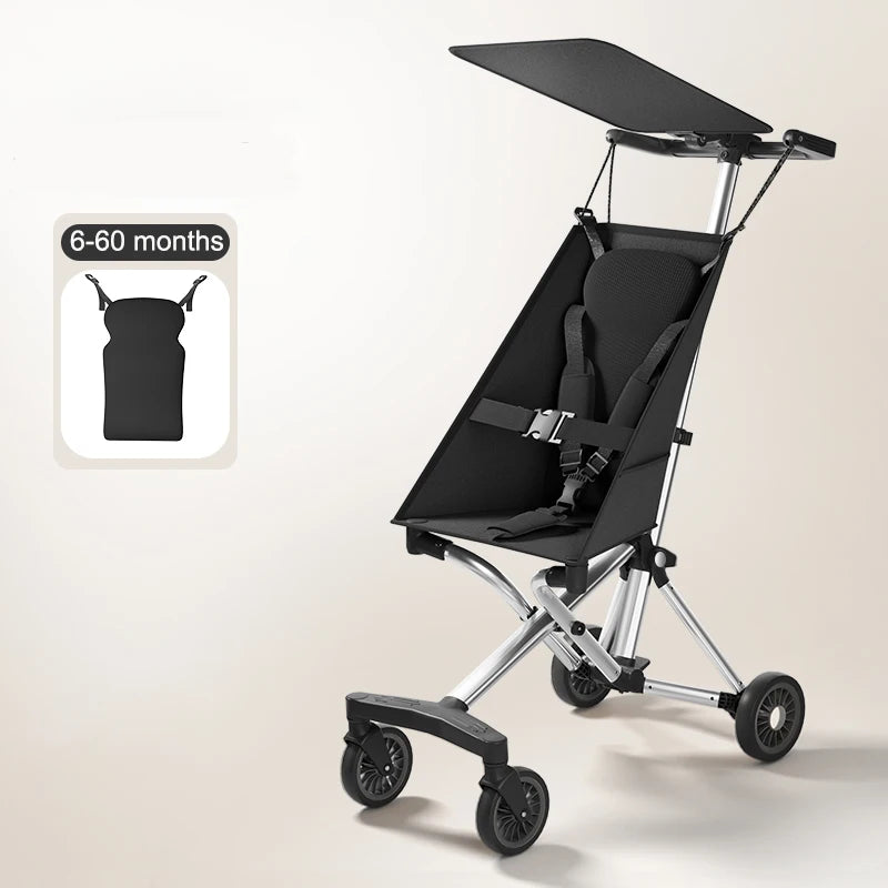 Compact Lightweight Travel Stroller for Babies & Toddlers Pocket Stroller with Breathable Fabric