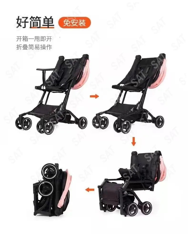 Light Weight  Mother Baby Trolly Stroller Travel Kids Carriage