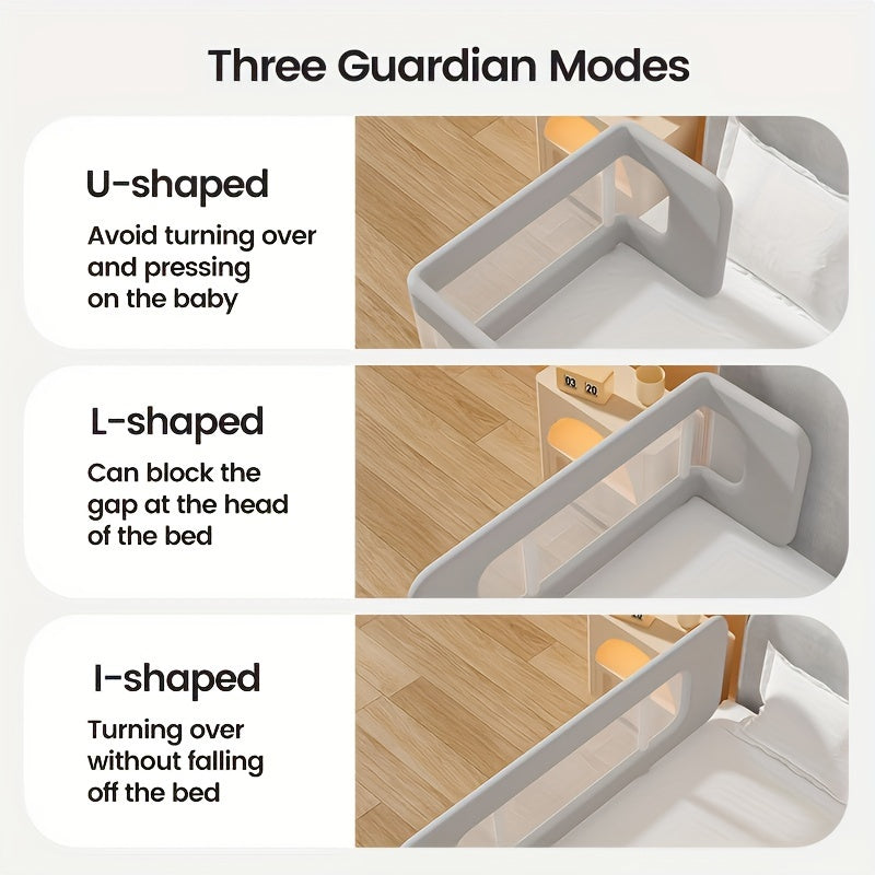 MAYAPHILOS Baby Bed Rail Guard, Foldable Portable Safety Barrier for Home and Travel Use, Fits in most Bed Types